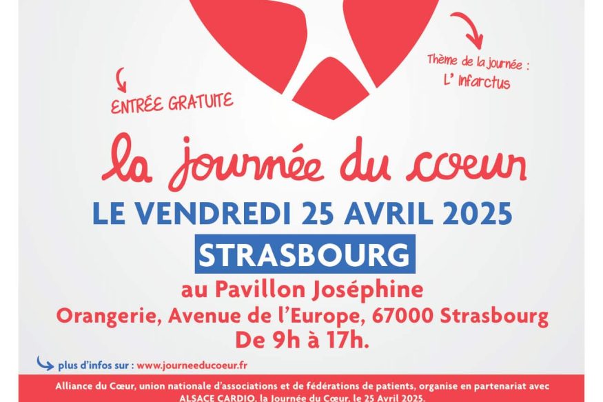 Alsace Cardio - Journée du coeur 2025 - Strasbourg - Recto