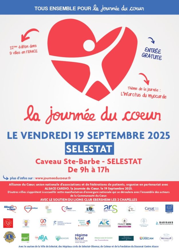 Alsace Cardio - Journée du coeur - Sélestat 2025 - Recto