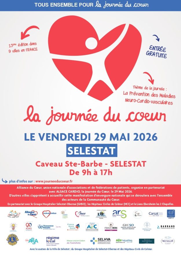 Journée du coeur Séléstat 2026 – Recto Journée du coeur Séléstat 2026 - Recto