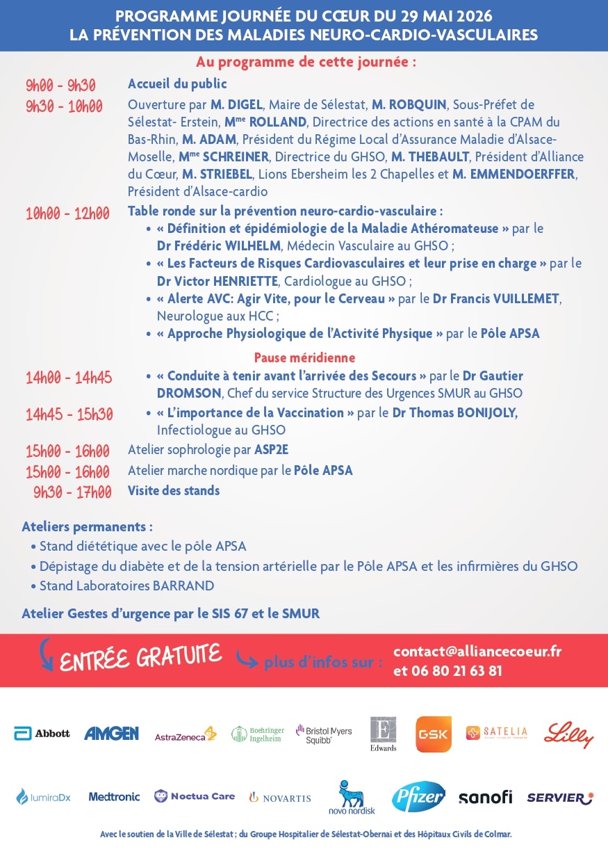Journée du coeur Séléstat 2026 - Verso Journée du coeur Séléstat 2026 - Verso