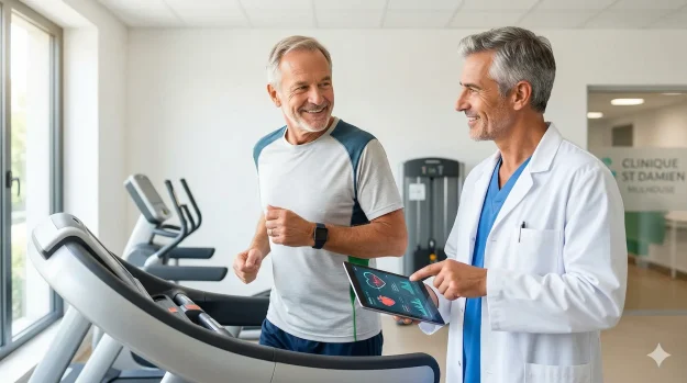 Réentraînement à l'effort cardiaque : conférence médicale Alsace-Cardio à Mulhouse avec le Dr Stoffel.