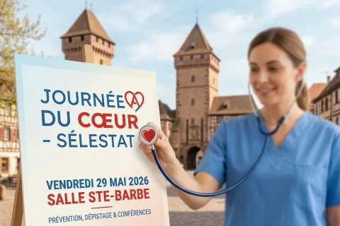 Journée du Cœur 2026 à Sélestat par l'association Alsace-Cardio : prévention des maladies cardiovasculaires.