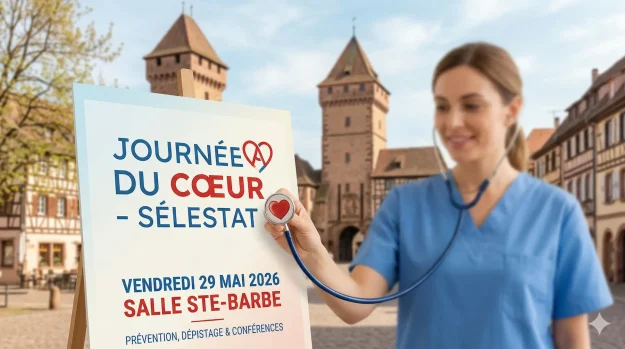 Journée du Cœur 2026 à Sélestat par l'association Alsace-Cardio : prévention des maladies cardiovasculaires.